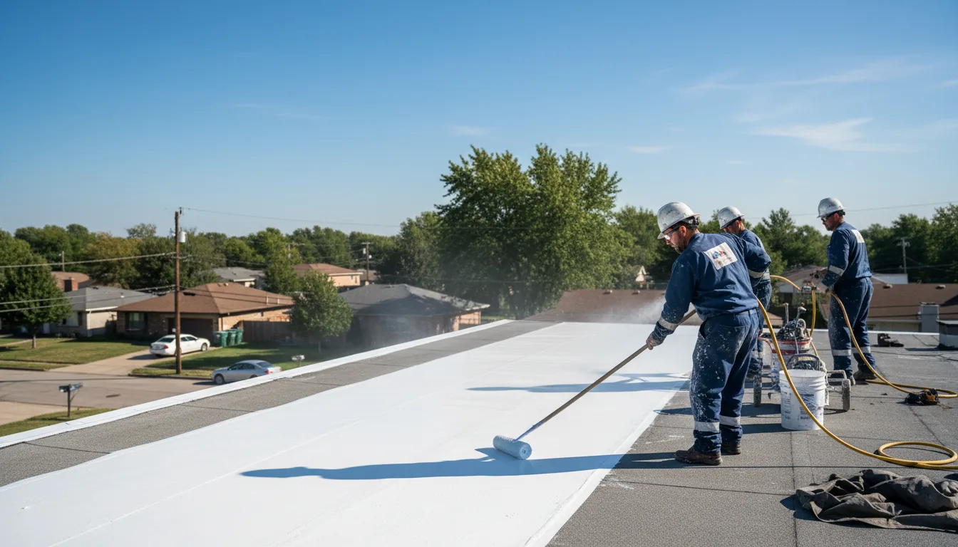 Commercial roof coating in Florence, VT near me